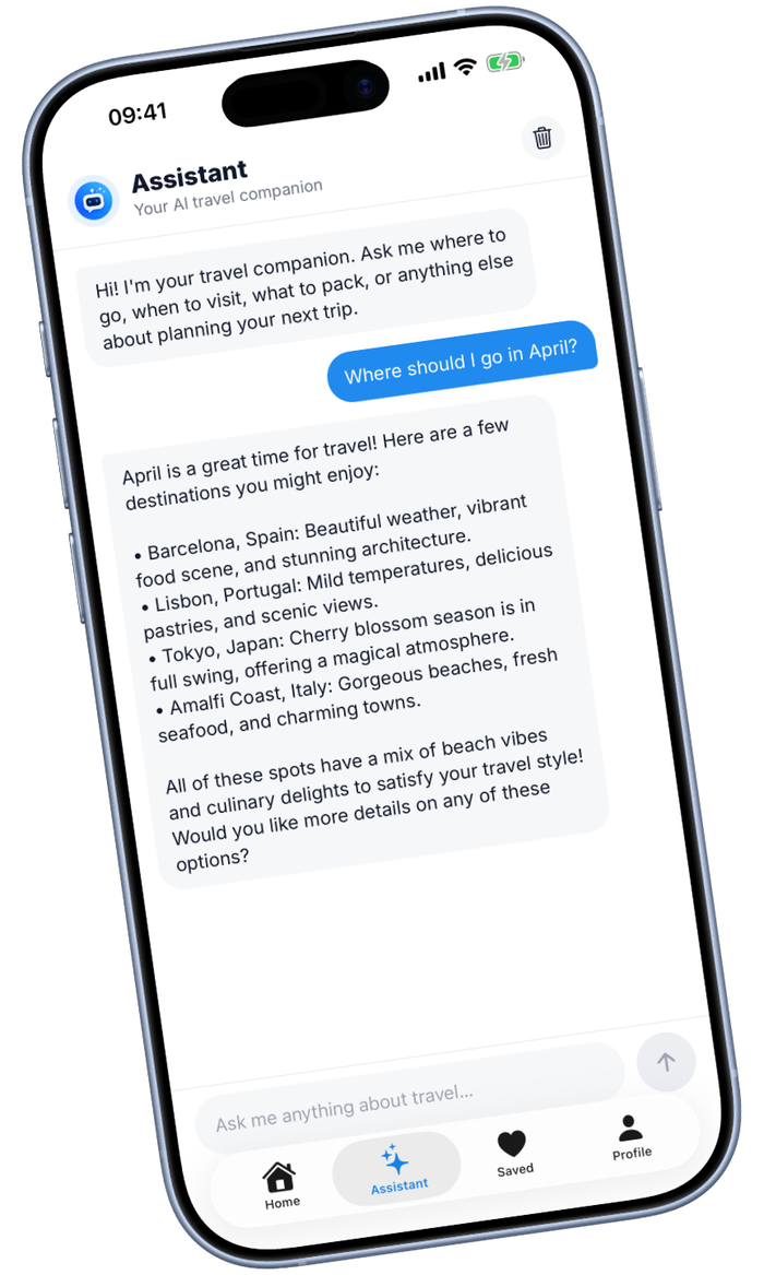 The Geziway AI assistant chat screen